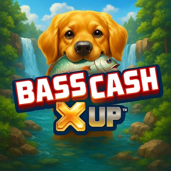 Bass Cash X UP logo – Slots by Alchemy Gaming at Rainbet Casino
