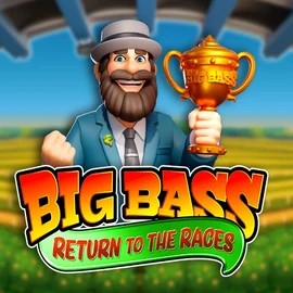 Big Bass Return to the Races slot visual from Pragmatic Play available on rainsbet.org