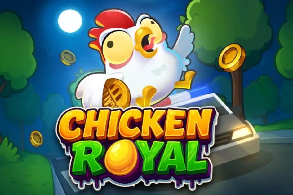 Chicken Royal slot logo by InOut at Rainbet Casino