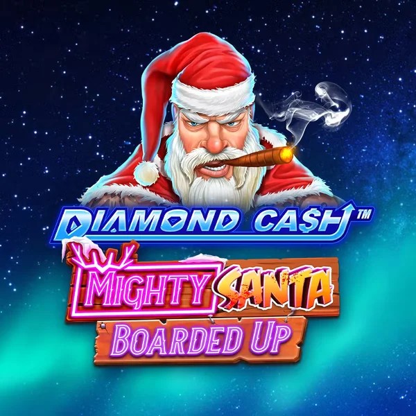 Diamond Cash Mighty Santa Boarded Up slot icon by Greentube, available at Rainbet Casino