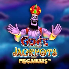 Genie Jackpots Megaways slot logo by Blueprint Gaming at Rainbet Casino