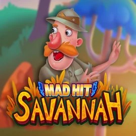 Mad Hit Savannah slot logo by RubyPlay at Rainbet Casino