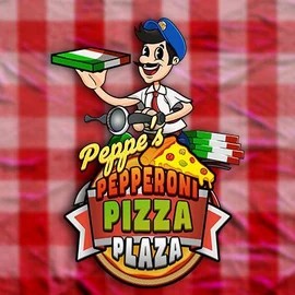 Peppe’s Pepperoni Pizza Plaza slot logo by Pragmatic Play at Rainbet Casino