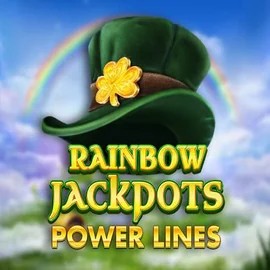 Rainbow Jackpots Power Lines online game logo by Red Tiger Gaming on rainsbet.org