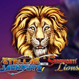 Stellar Jackpots with Serengeti Lions logo by Lightning Box Game Rainbet Casino