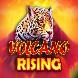 Volcano Rising online game logo by RubyPlay on rainsbet.org
